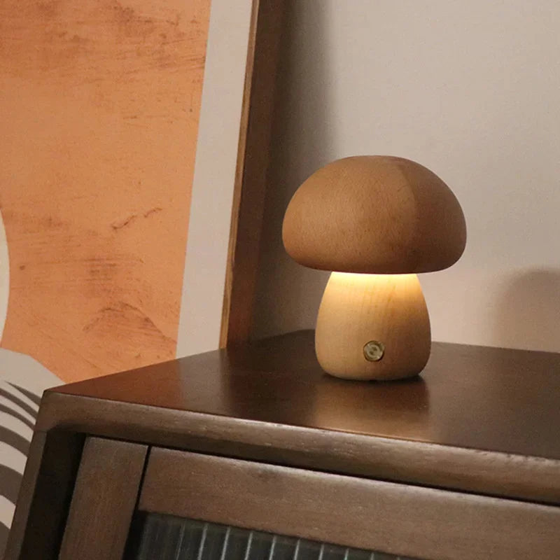 Svamp Nattlampa Sänglampa